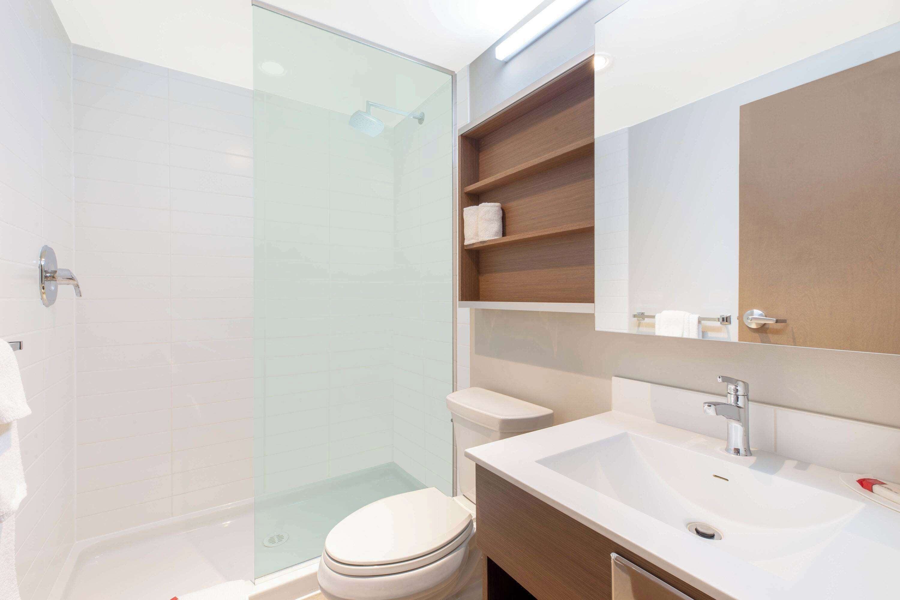 free toiletries, hair dryer, towels