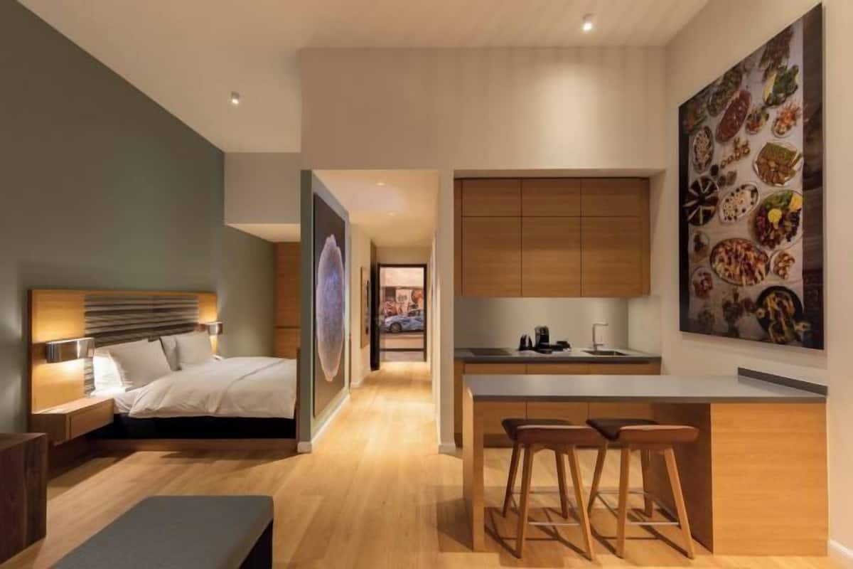 Biancheria da letto di alta qualità, minibar, una cassaforte in camera
