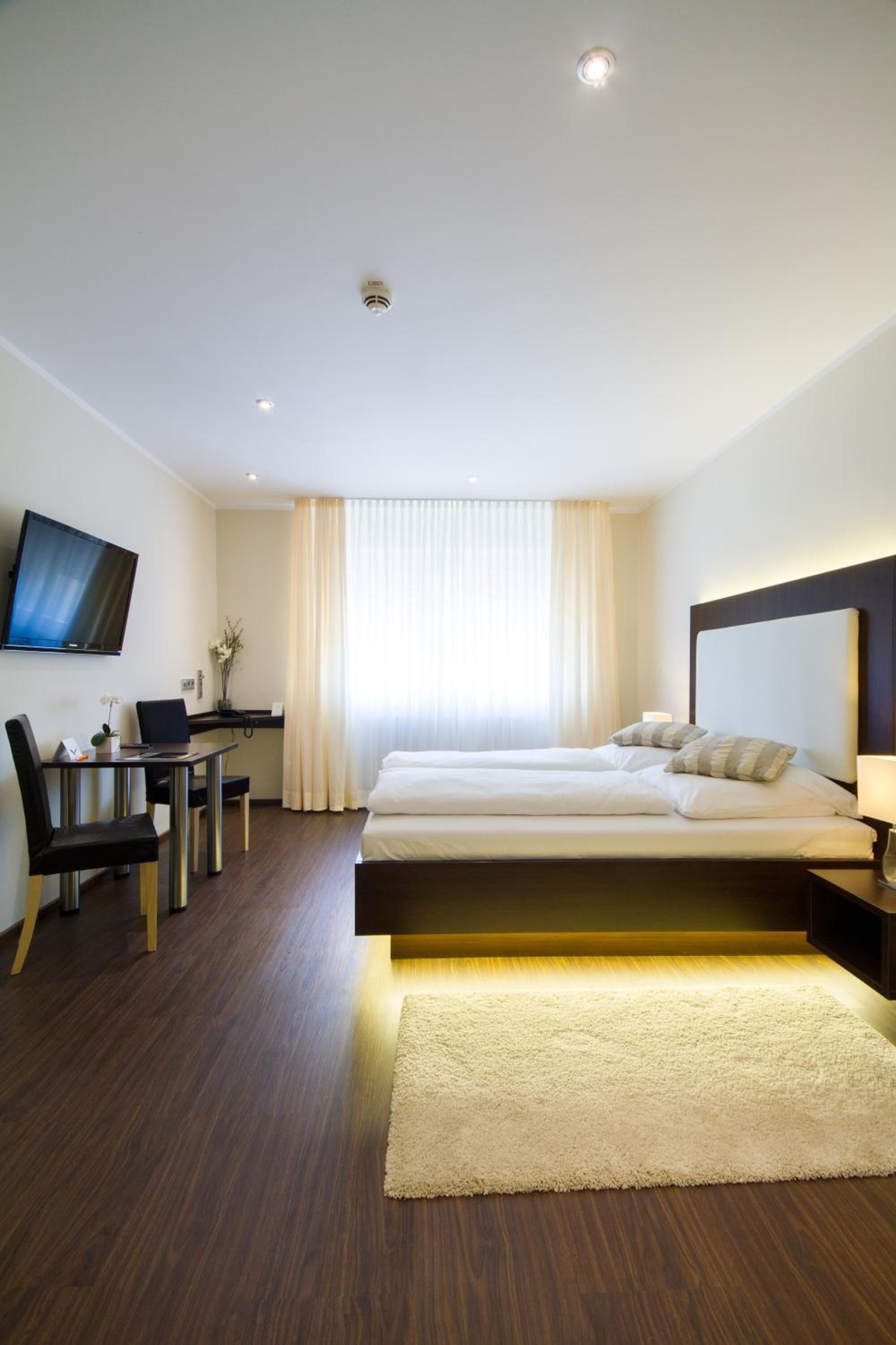 Hypo-allergenic bedding, desk, soundproofing, iron/ironing board