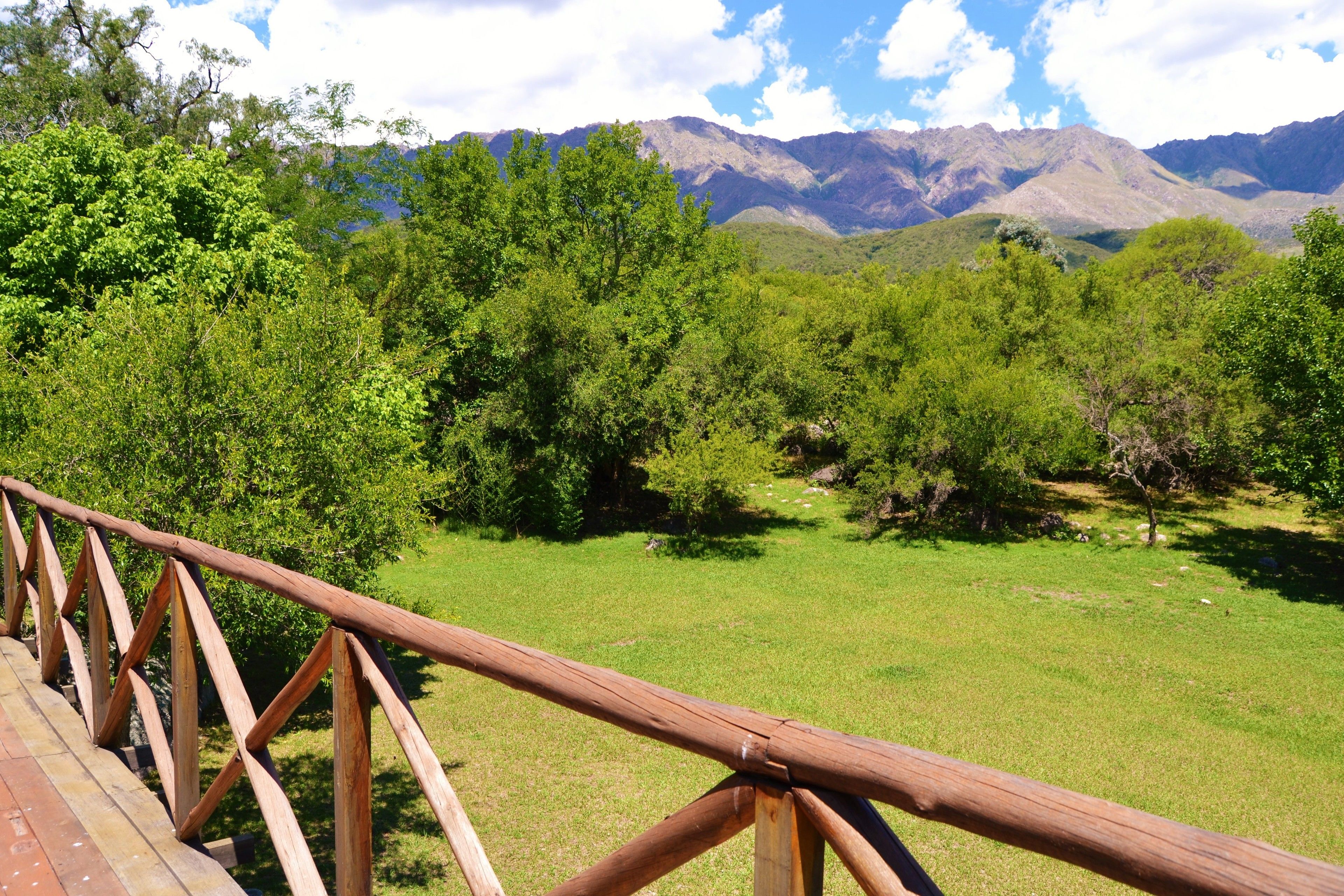 Ferienhütte (Jatun Wasi) | Blick vom Balkon