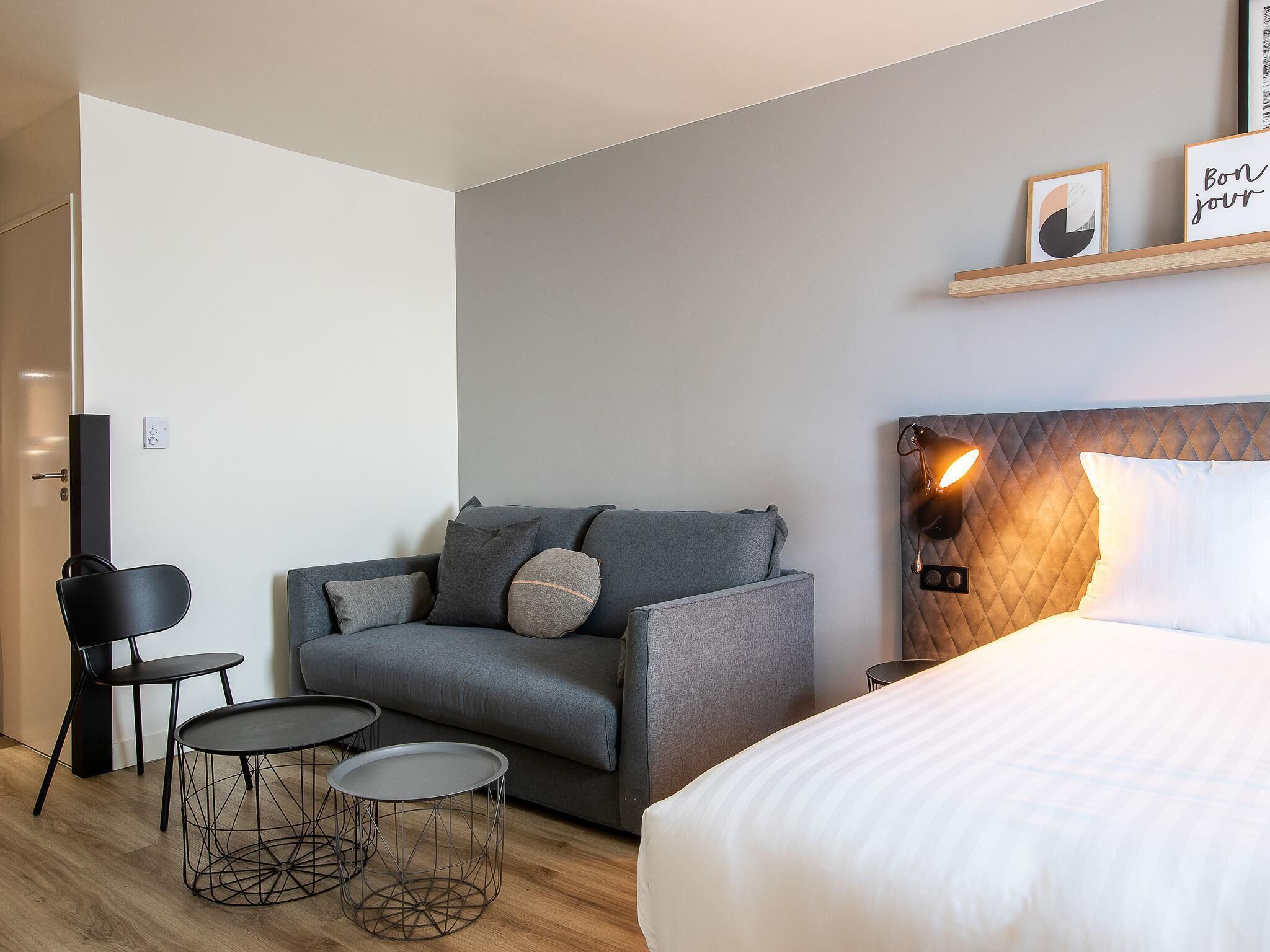 Familienzimmer, 1 Doppelbett und Schlafsofa | Italienische Bettbezüge von Frette, hochwertige Bettwaren, Zimmersafe