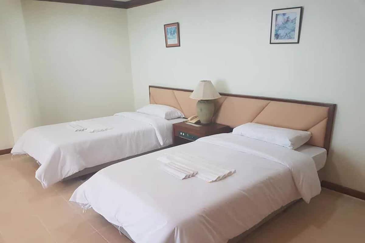Habitación Deluxe | Caja fuerte, escritorio, cortinas opacas y camas supletorias