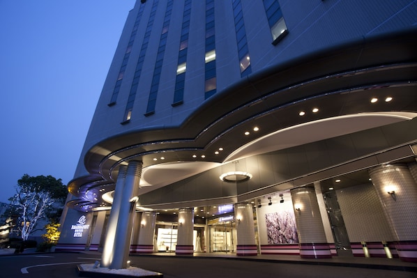 Front of property – evening/night