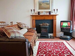 Télévision, lecteur de DVD, livres