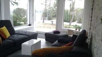 智能電視、壁爐、DVD 播放機、乒乓球設施