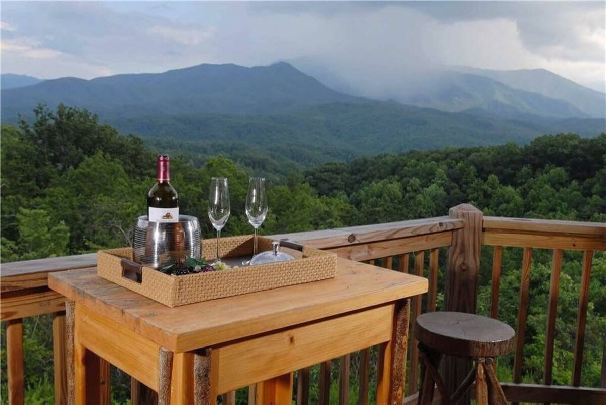 Photo 138 of ASTOUNDING VIEWS in your Backyard! LUXE Log Cabin Experience! 5 Minutes to Town!