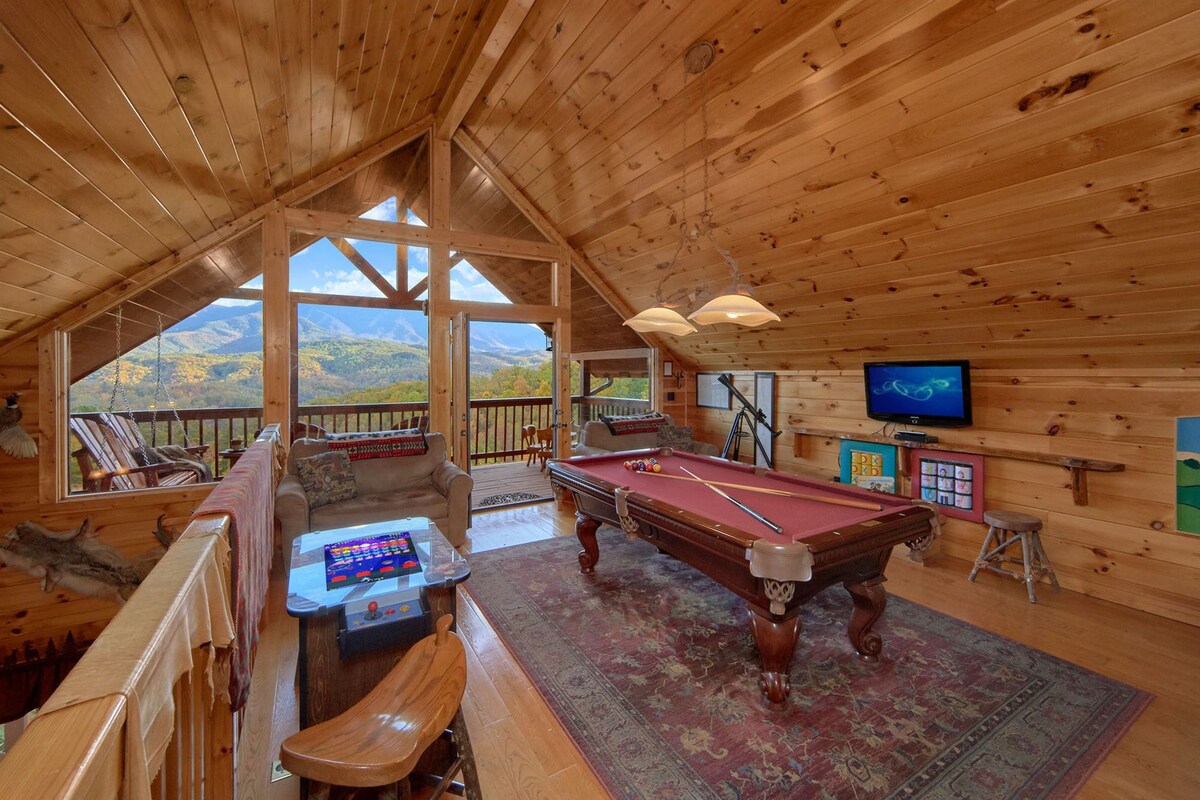 Photo 110 of ASTOUNDING VIEWS in your Backyard! LUXE Log Cabin Experience! 5 Minutes to Town!