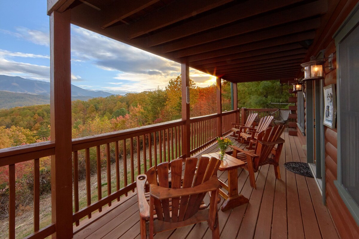 Photo 128 of ASTOUNDING VIEWS in your Backyard! LUXE Log Cabin Experience! 5 Minutes to Town!