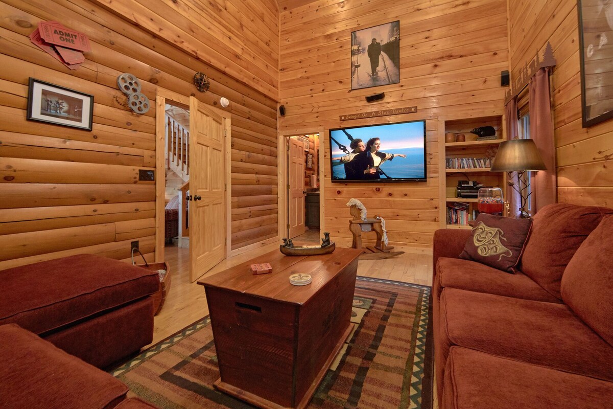 Photo 103 of ASTOUNDING VIEWS in your Backyard! LUXE Log Cabin Experience! 5 Minutes to Town!