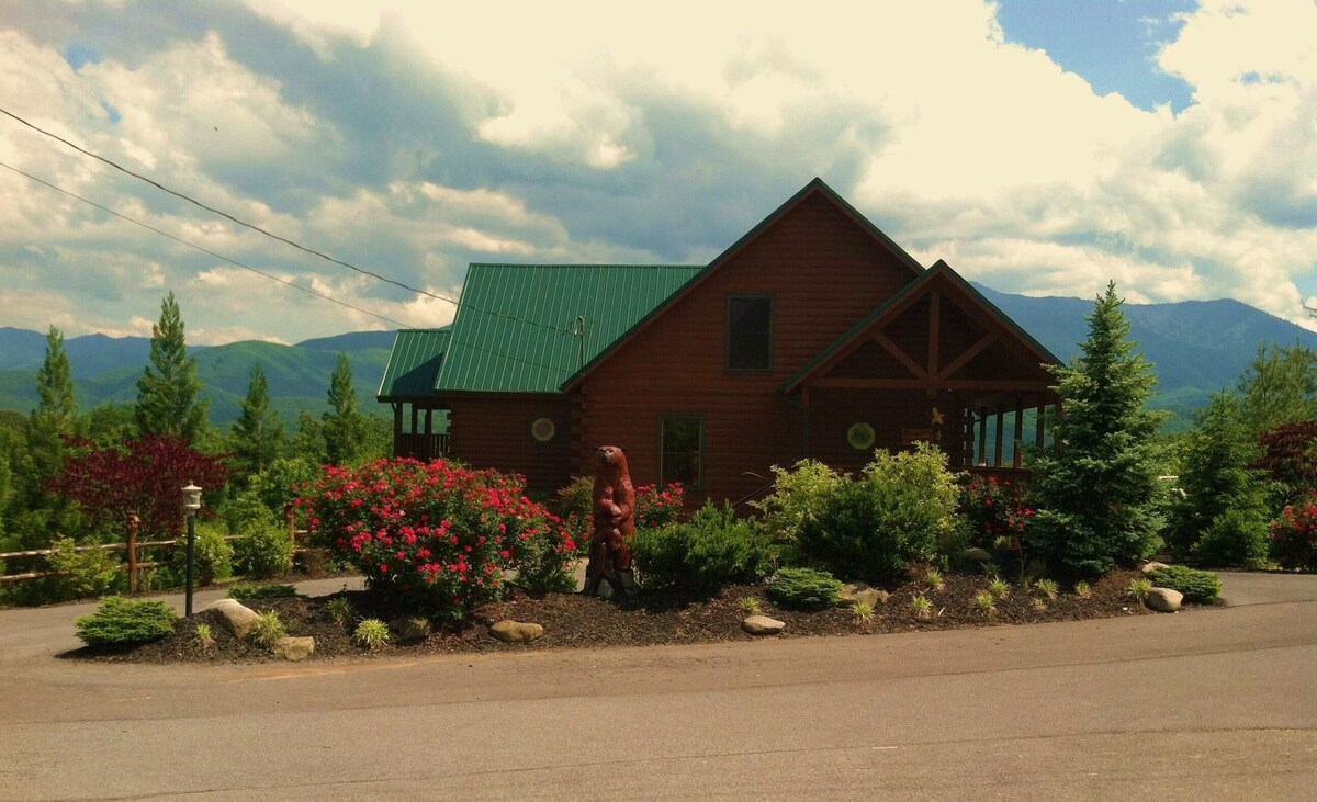 Photo 69 of ASTOUNDING VIEWS in your Backyard! LUXE Log Cabin Experience! 5 Minutes to Town!