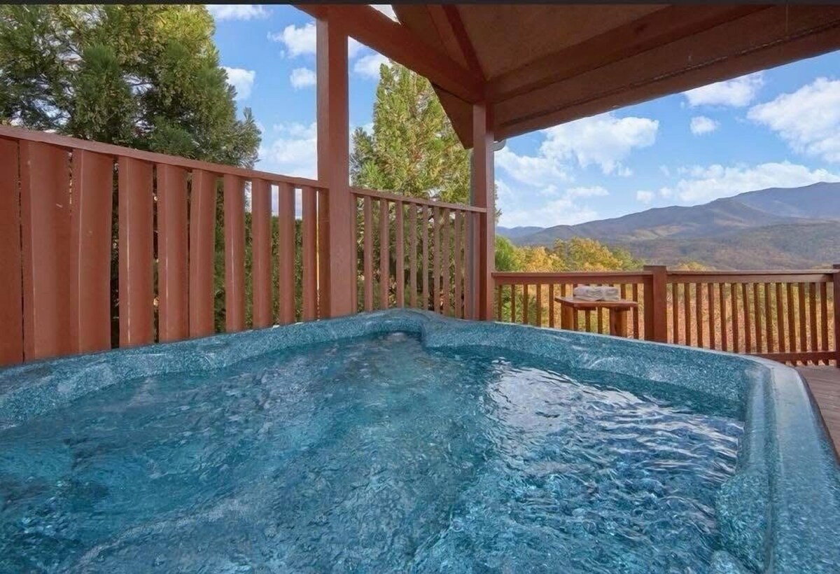 Photo 120 of ASTOUNDING VIEWS in your Backyard! LUXE Log Cabin Experience! 5 Minutes to Town!