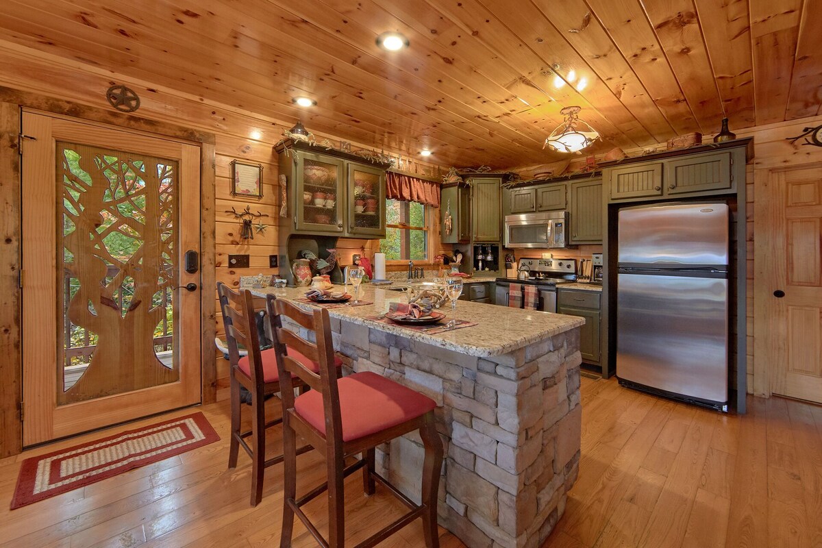 Photo 84 of ASTOUNDING VIEWS in your Backyard! LUXE Log Cabin Experience! 5 Minutes to Town!