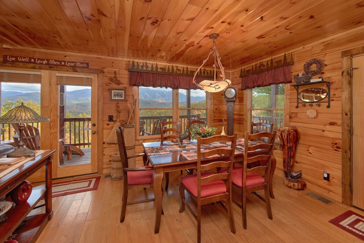 Photo 87 of ASTOUNDING VIEWS in your Backyard! LUXE Log Cabin Experience! 5 Minutes to Town!