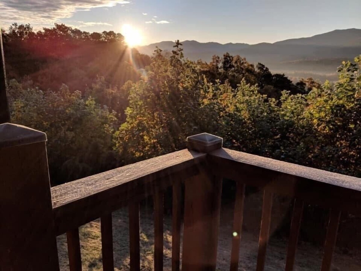 Photo 118 of ASTOUNDING VIEWS in your Backyard! LUXE Log Cabin Experience! 5 Minutes to Town!