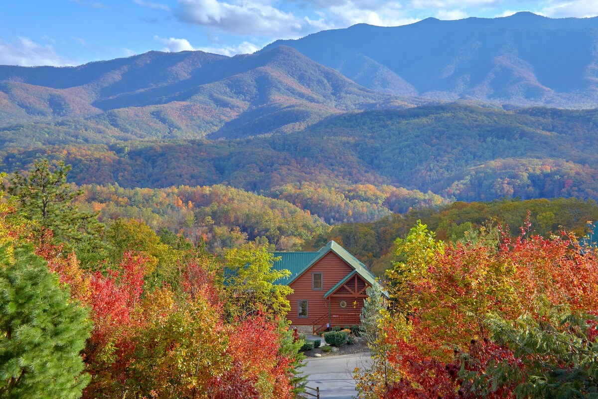 Photo 62 of ASTOUNDING VIEWS in your Backyard! LUXE Log Cabin Experience! 5 Minutes to Town!