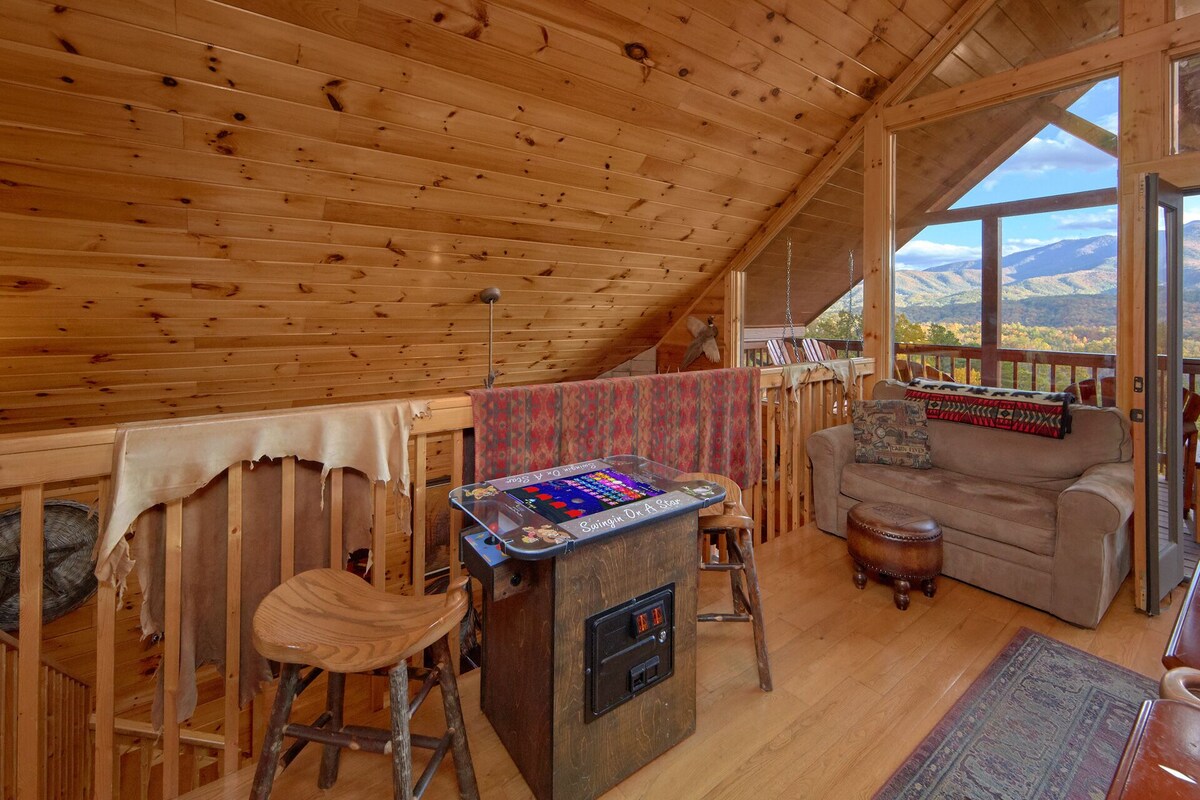 Photo 111 of ASTOUNDING VIEWS in your Backyard! LUXE Log Cabin Experience! 5 Minutes to Town!