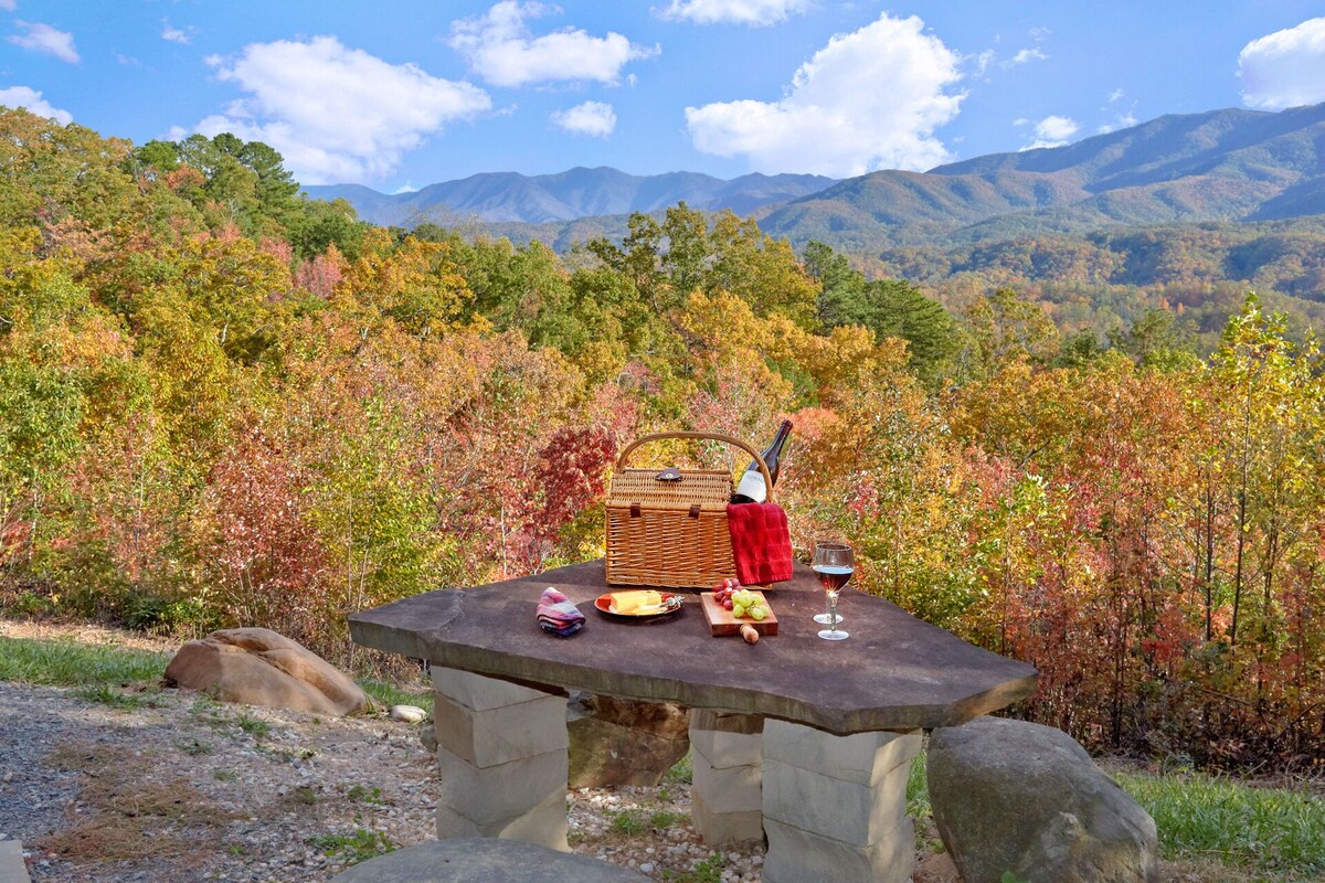 Photo 131 of ASTOUNDING VIEWS in your Backyard! LUXE Log Cabin Experience! 5 Minutes to Town!
