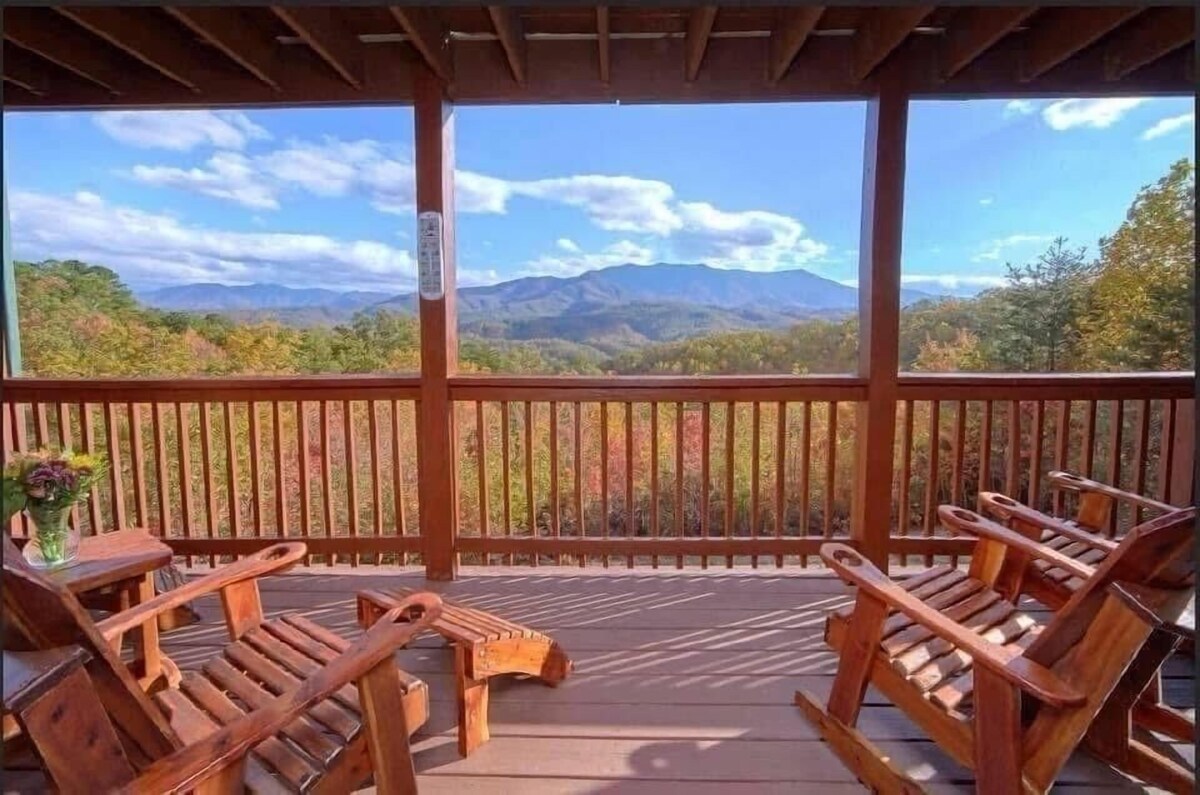 Photo 125 of ASTOUNDING VIEWS in your Backyard! LUXE Log Cabin Experience! 5 Minutes to Town!