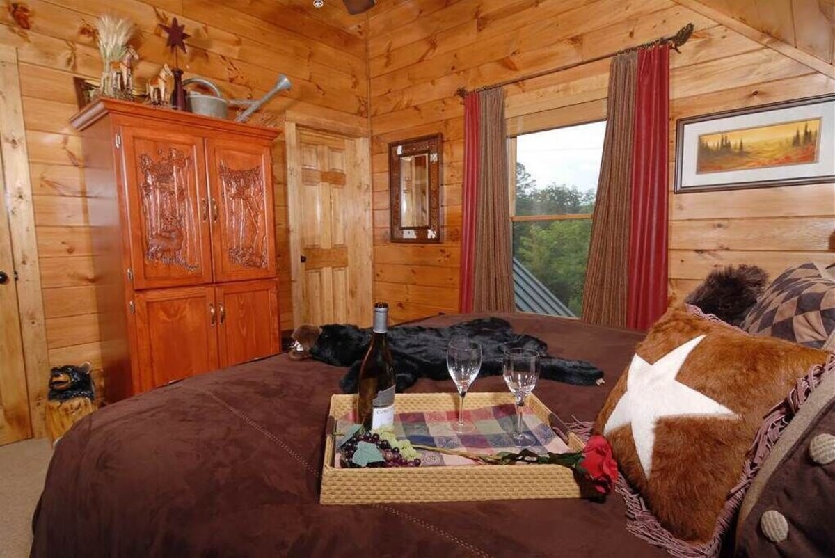 Photo 96 of ASTOUNDING VIEWS in your Backyard! LUXE Log Cabin Experience! 5 Minutes to Town!