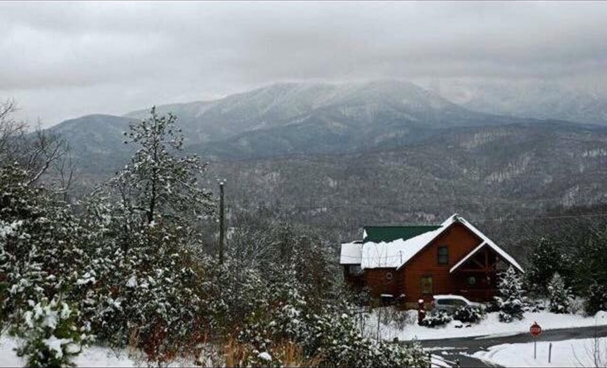 Photo 63 of ASTOUNDING VIEWS in your Backyard! LUXE Log Cabin Experience! 5 Minutes to Town!