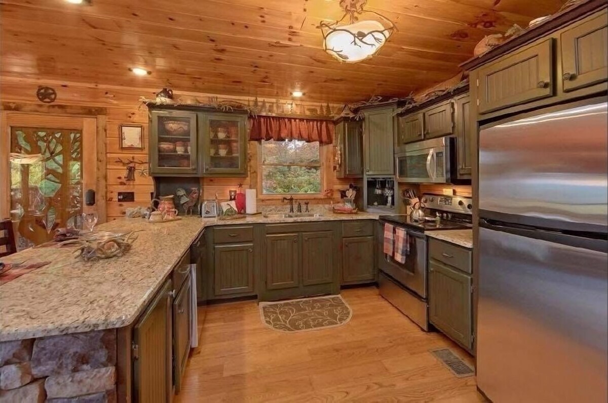 Photo 85 of ASTOUNDING VIEWS in your Backyard! LUXE Log Cabin Experience! 5 Minutes to Town!
