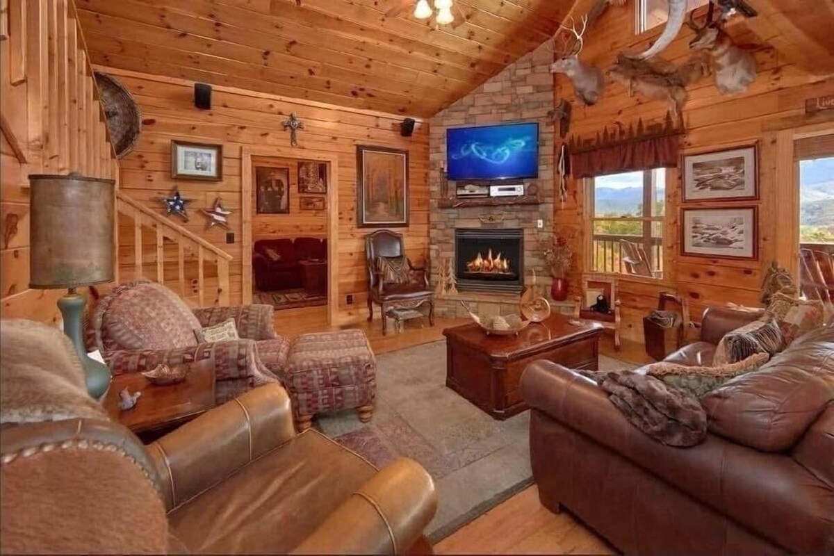Photo 75 of ASTOUNDING VIEWS in your Backyard! LUXE Log Cabin Experience! 5 Minutes to Town!