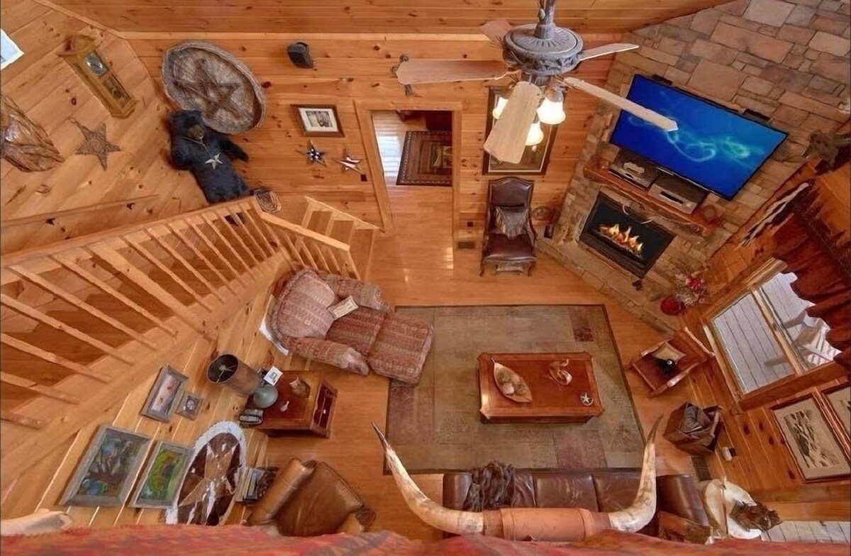 Photo 81 of ASTOUNDING VIEWS in your Backyard! LUXE Log Cabin Experience! 5 Minutes to Town!