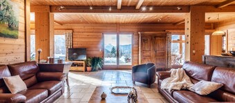 Large chalet, panoramic view et good furnishings 1100m height 2km from La Clusaz