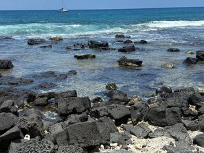Sun-loungers, beach towels