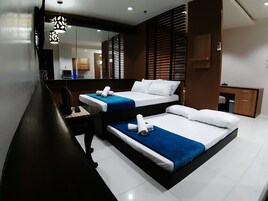 Standard Studio | Individually decorated, individually furnished, desk, laptop workspace