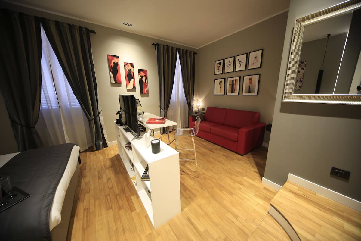 In-room safe, desk, blackout curtains, soundproofing