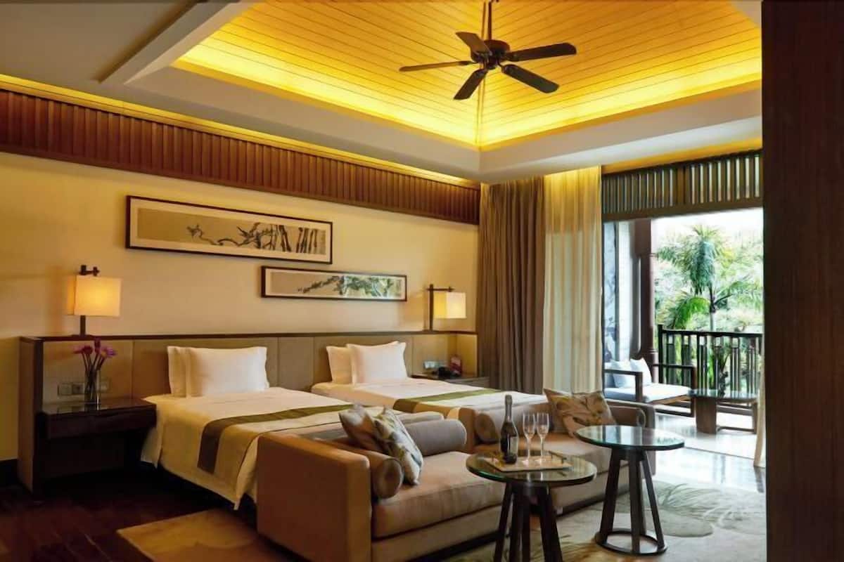 Ropa de cama de alta calidad y minibar