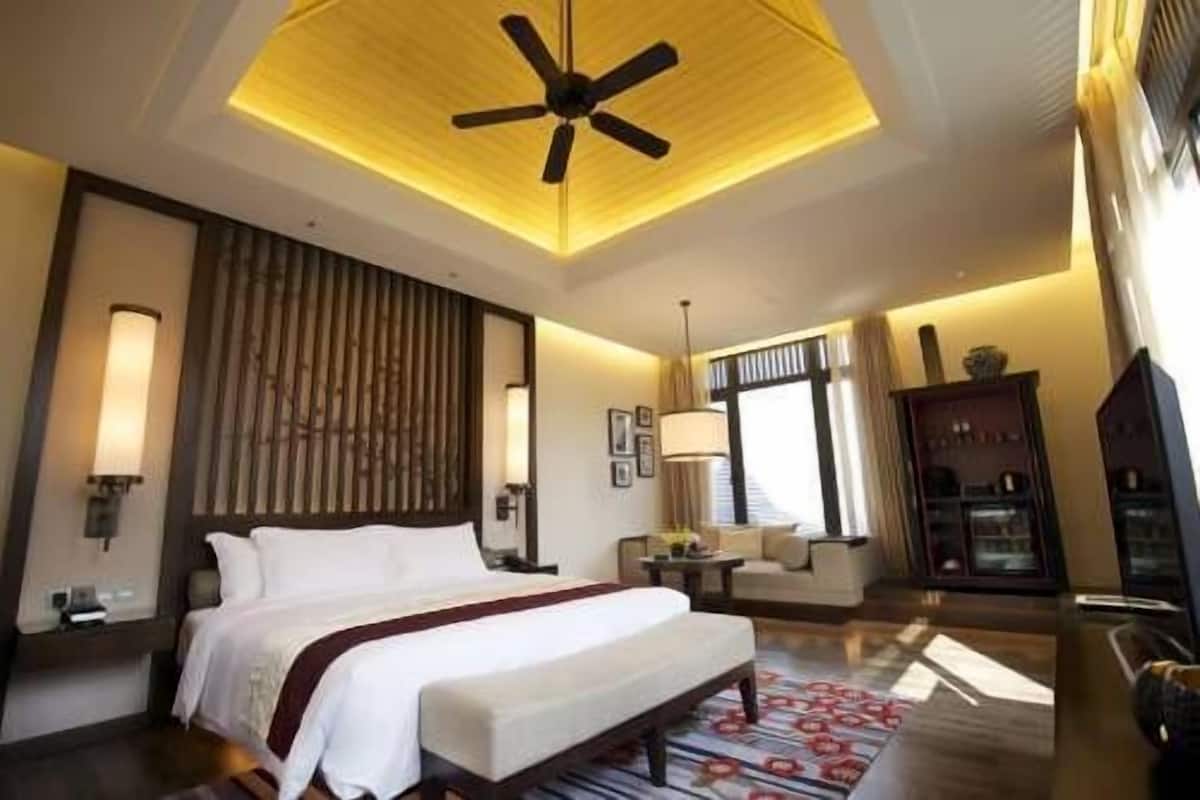 Ropa de cama de alta calidad y minibar