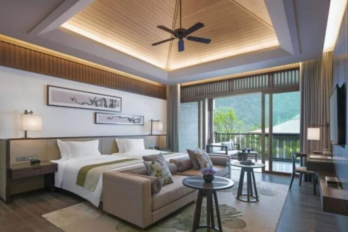 Ropa de cama de alta calidad y minibar