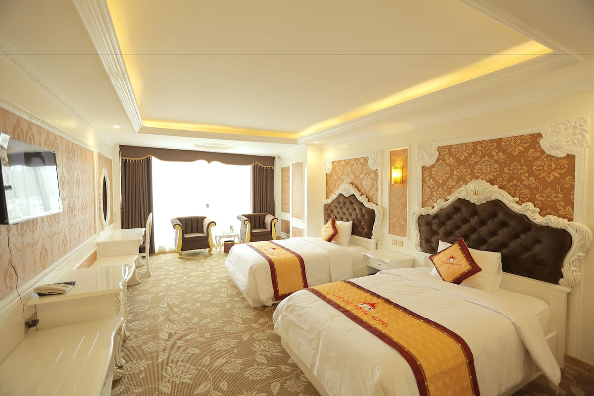 Deluxe-Zweibettzimmer | Hochwertige Bettwaren, Betten mit Memory-Foam-Matratzen, Minibar
