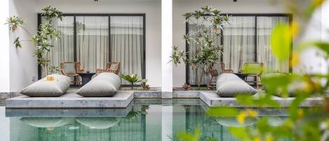 Superior Deluxe Pool Access w Free Minibar and One-Way Airport Transfer | Terraza o patio