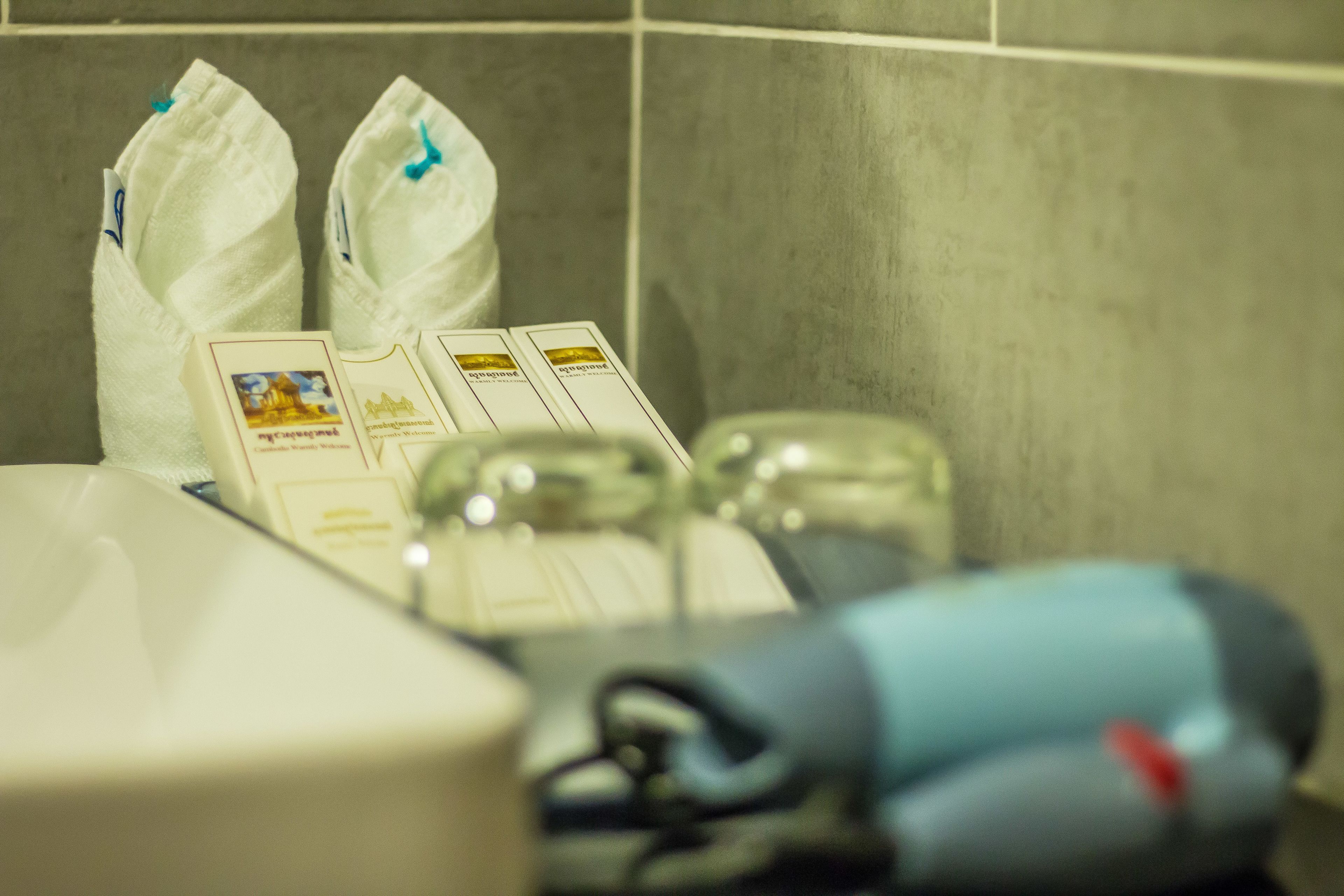 shower, free toiletries, hair dryer, bathrobes