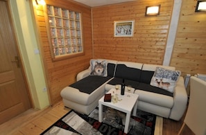 Apartment, 2 Bedrooms, Mountain View, Garden Area (Tamara) | Living area | Flat-screen TV - Marušić Apartmani (Babanovac)