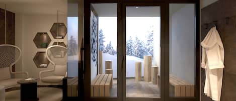 Sauna, Turkish bath, massage/treatment rooms