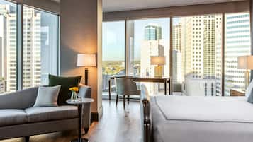 Suíte presidencial, 1 cama King | 1 quarto, lençóis italianos Frette, roupas de cama premium