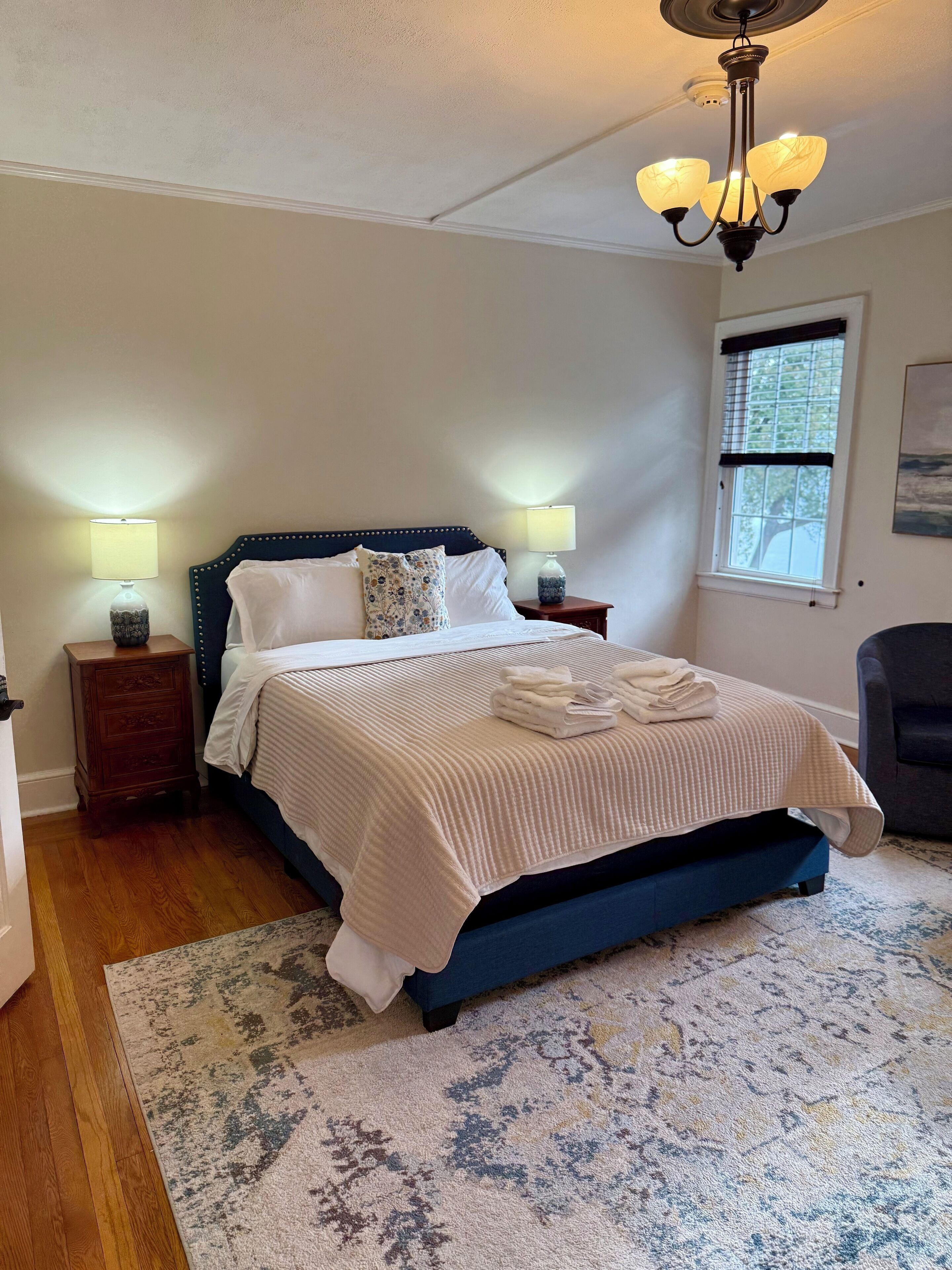 Sibley Room | Individually decorated, individually furnished, iron/ironing board