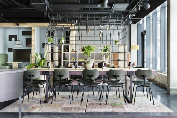 Sala de estar en el lobby