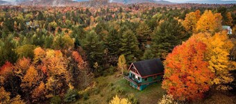 Adirondack chalet met uitzicht