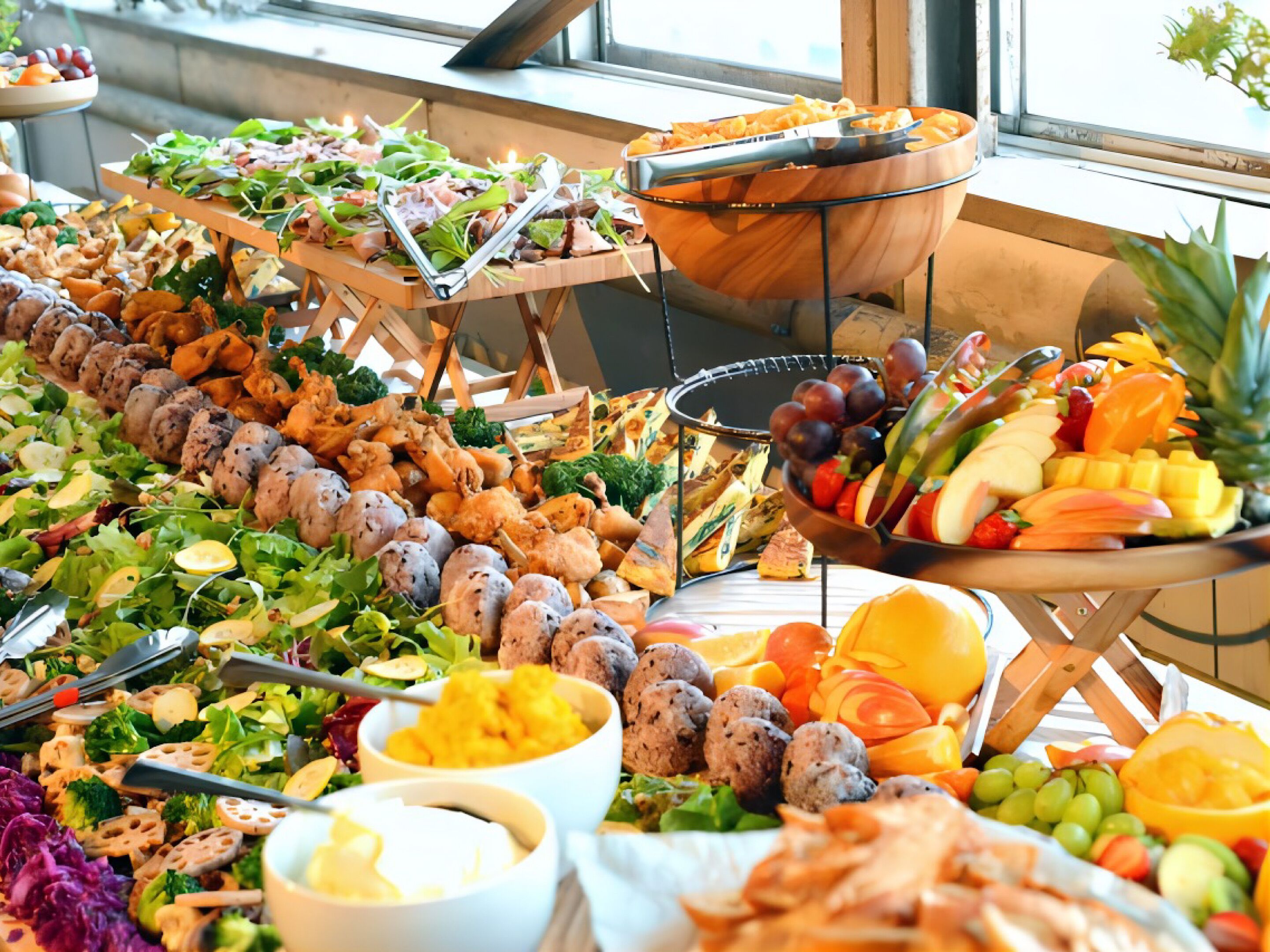 Daily buffet breakfast (JPY 1100 per person)