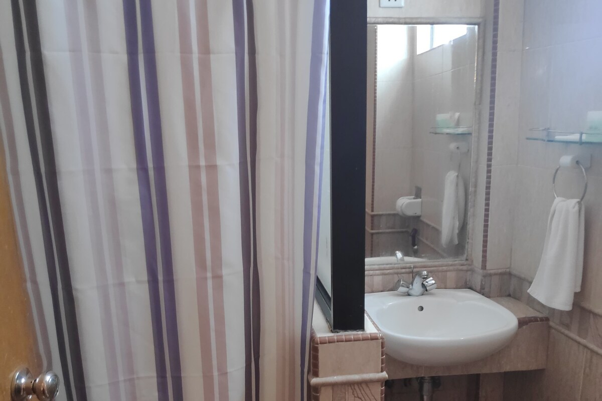 Bathroom | Shower, free toiletries, hair dryer, bidet