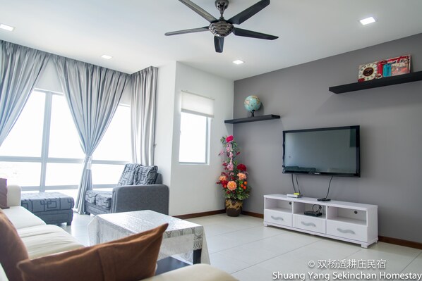 Apartment, 3 Schlafzimmer | Wohnbereich