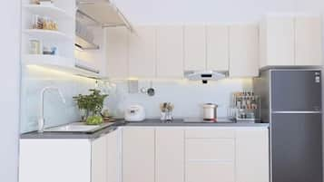 Design Studio | Private kitchen | Fridge, microwave, oven, rice cooker