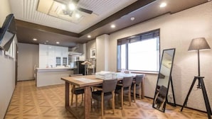 Standard Double Room (For 6 guests) | Living area | Flat-screen TV, video-game console, DVD player - Color Nipponbashi (Osaka)