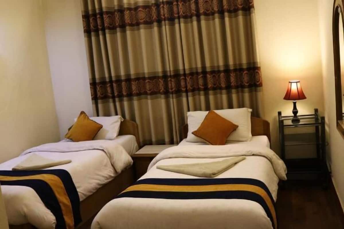 1 habitación y ropa de cama de alta calidad