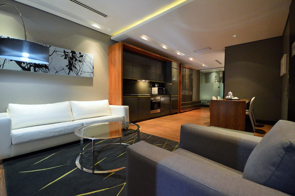Apartment, 1 Bedroom | Living area